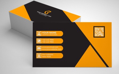 Diseño de diseño de tarjeta de visita moderna y creativa