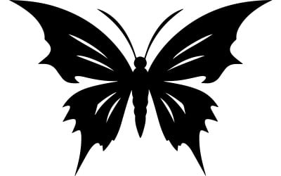 fjärilar konst siluett illustration