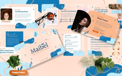 Maibel — Szablony Powerpoint dotyczące produktów kosmetycznych
