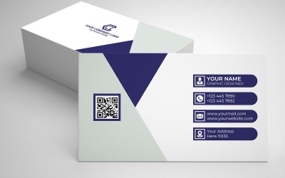 Plantilla de diseño de tarjeta de presentación creativa 12