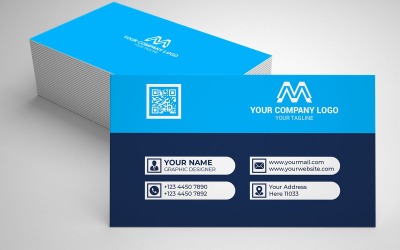 Plantilla de tarjeta de visita simple y mínima01