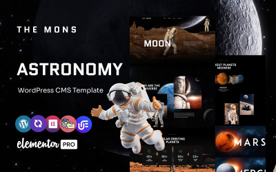 The mons - Tema WordPress Elementor multiuso per astronomia