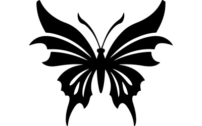 vlinders kunst silhouet illustratie vector