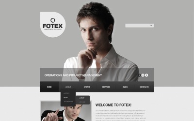 Gray Management Company Drupal Template #43218