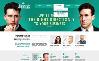 Modèle de site Web réactif de consultation