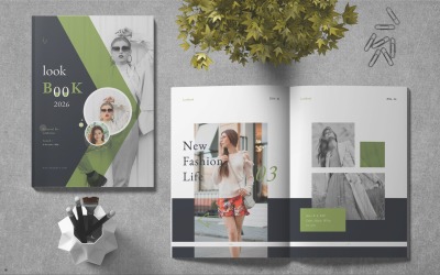 Vorlage für ein Fashion-Lookbook (InDesign)