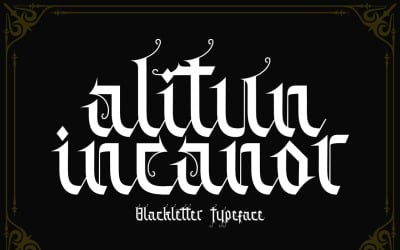 Alitun incanor font modern