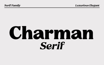 Moderní písmo Charman Serif