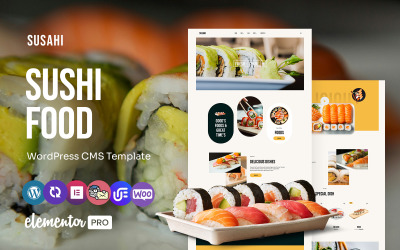 Susahi - Tema WordPress Elementor multifuncional para restaurantes de sushi