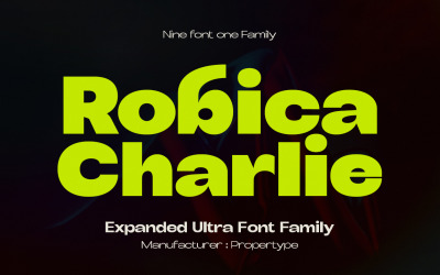 Zobrazení písma Robica Charlie