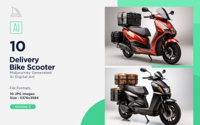 Delivery Bike Scooter Set 2