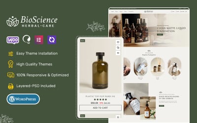 BioScience - 专为天然美容护理打造的 WooCommerce 主题