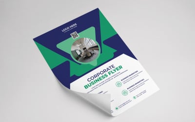 Modelo de Folheto de Negócios Corporativos Modernos
