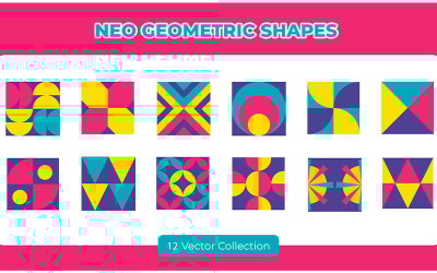 Conjunto de vectores de formas neo geométricas