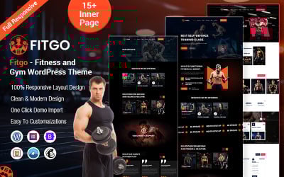 Fitgo: tema de WordPress para fitness y gimnasio