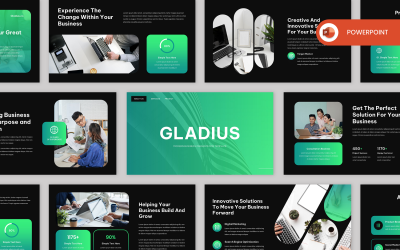 Gladius - Современный бизнес Шаблон PowerPoint