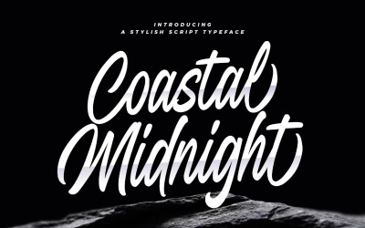 Guión elegante de Coastal Midnight