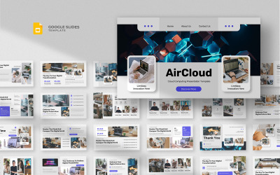 Aircloud - Cloud Computing Google Slides-mall