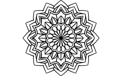 Flower silhouette vector art illustration