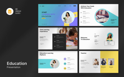 Modello di diapositiva Google per l&amp;#39;apprendimento e l&amp;#39;educazione