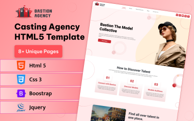 Bastion Casting Agency HTML5 Template