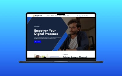 DigiDash | HTML-sjabloon voor digitaal bureau