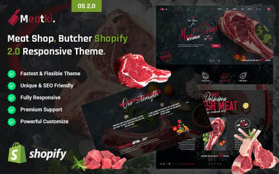 Meatki - Tema responsivo de Shopify 2.0 para carnicería y carnicería