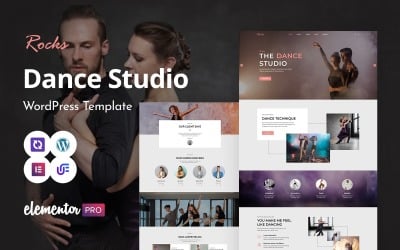 Roksdance - Taneční akademie a taneční studio WordPress Elementor Theme