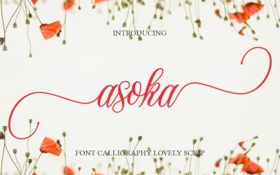 Asoka Handwritten Font Calligraphy