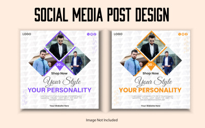 Design minimo dei post sui social media