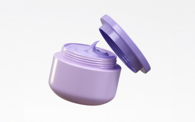 Pot de crème cosmétique modèle 3D