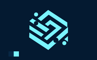 Сучасні мінімалістичні технології, ІТ, Програмний будинок/компанія Простий дизайн логотипу