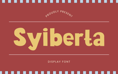 Syiberta - Geweldig weergavelettertype