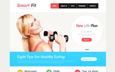 Modello di sito Web reattivo per la perdita di peso