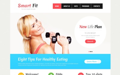 Weight Loss Responsive Website-Vorlage