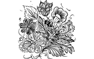 Geometrische bloem vector kunst