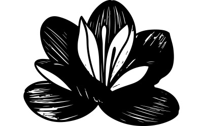 Tropisk blomma vektorgrafik