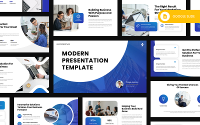 Bluez: modello di diapositiva Google per aziende moderne