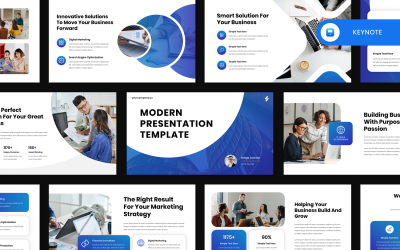 Bluez - Modern Business Keynote Template