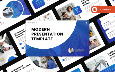 Bluez - Modern üzleti PowerPoint sablon