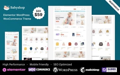 BabyShop - Çocuk ve Oyuncak Elementor WooCommerce Teması