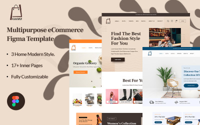 Glozz — uniwersalny szablon Figma eCommerce