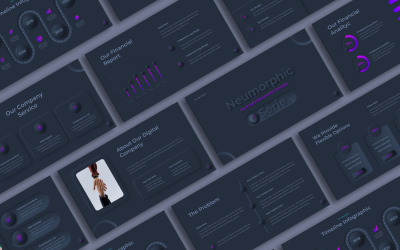 Нейморфний шаблон презентації Google Slides