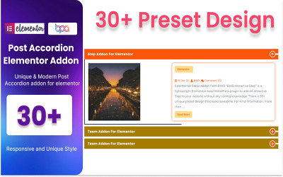 Blog-Post-Akkordeon-WordPress-Plugin für Elementor