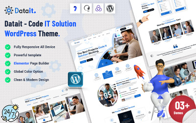 Datait - Tema WordPress de solução de TI de código