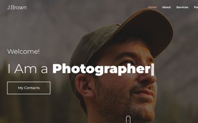 Jonathan Brown. Página de portfólio pessoal.