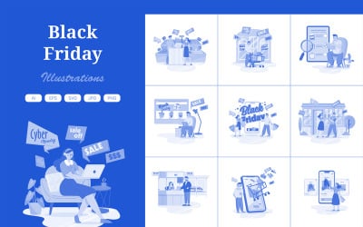 M491_ Black Friday Illustration Pack 1