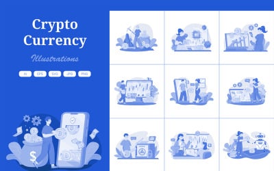 M495_ Cryptocurrency Illustration Pack 2