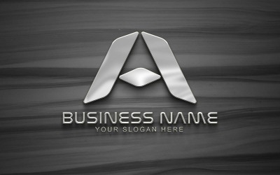 A-Buchstabe Professionelles Logo-Design - Markenidentität 2