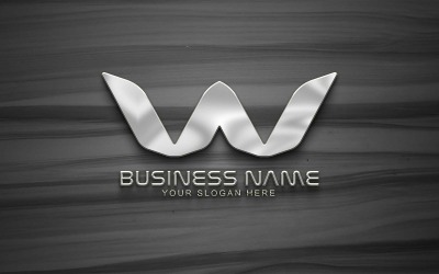 NIEUW W Letter Professioneel logo-ontwerp - Merkidentiteit 2